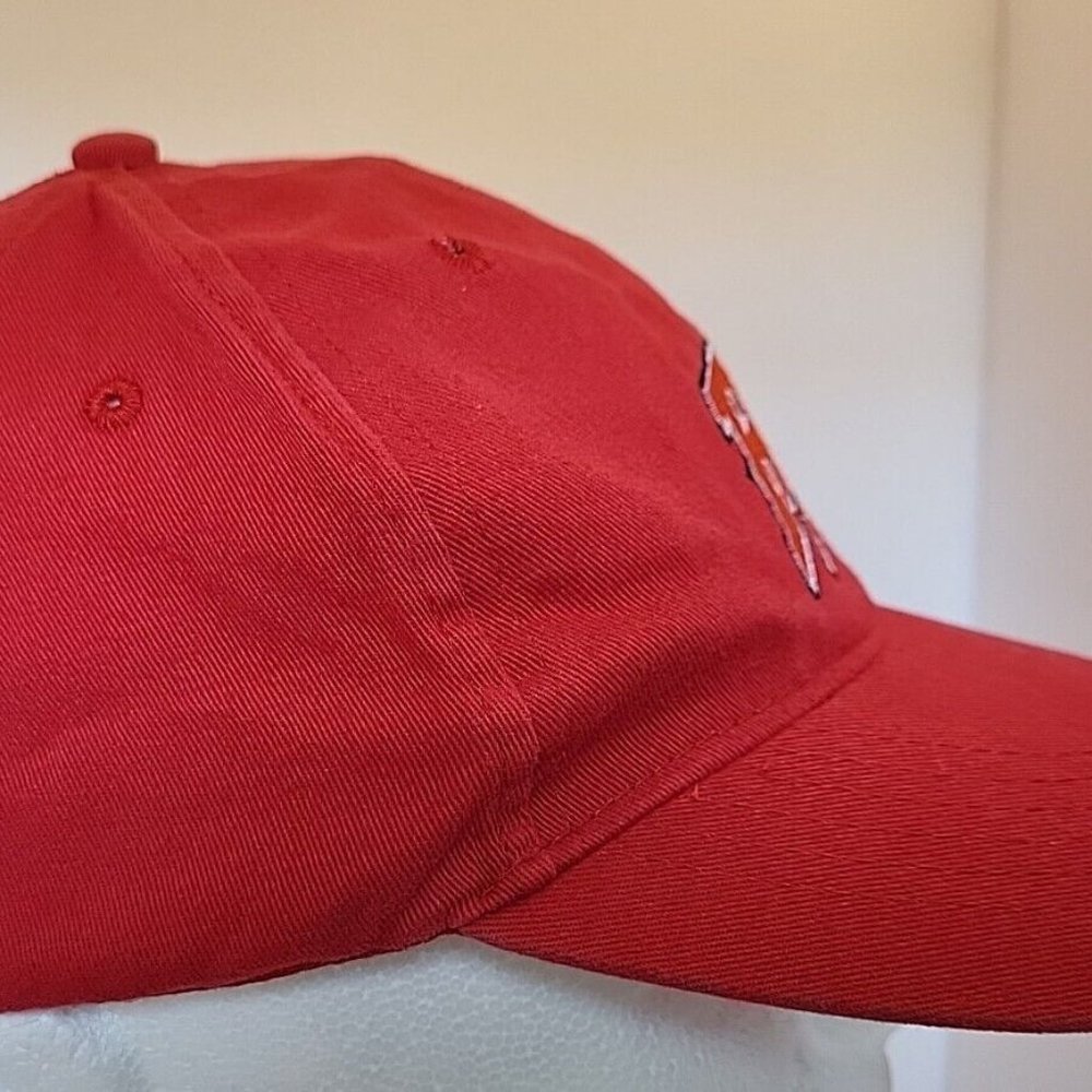Adult Red Acrylic Rough Riders Adjustable Strap Baseball‎ Cap Hat - Picture 2 of 7